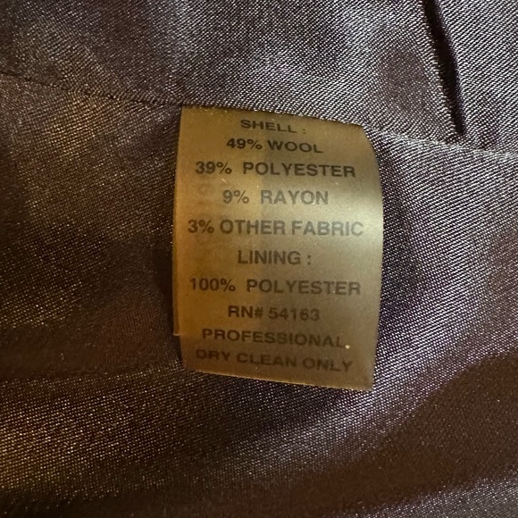 Calvin Klein black wool blend coat - size M - Picture 6 of 6